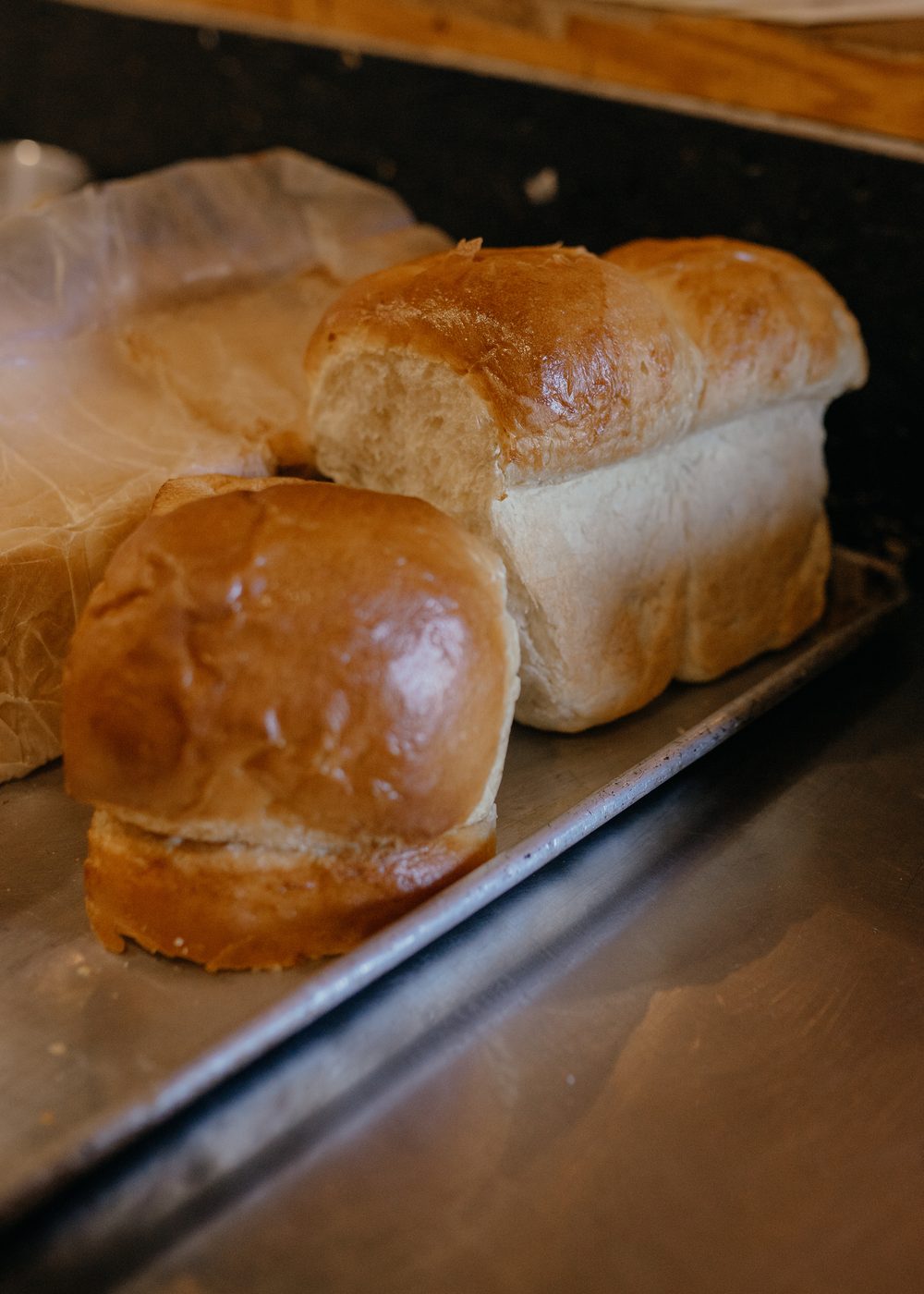 fresh bread loaves