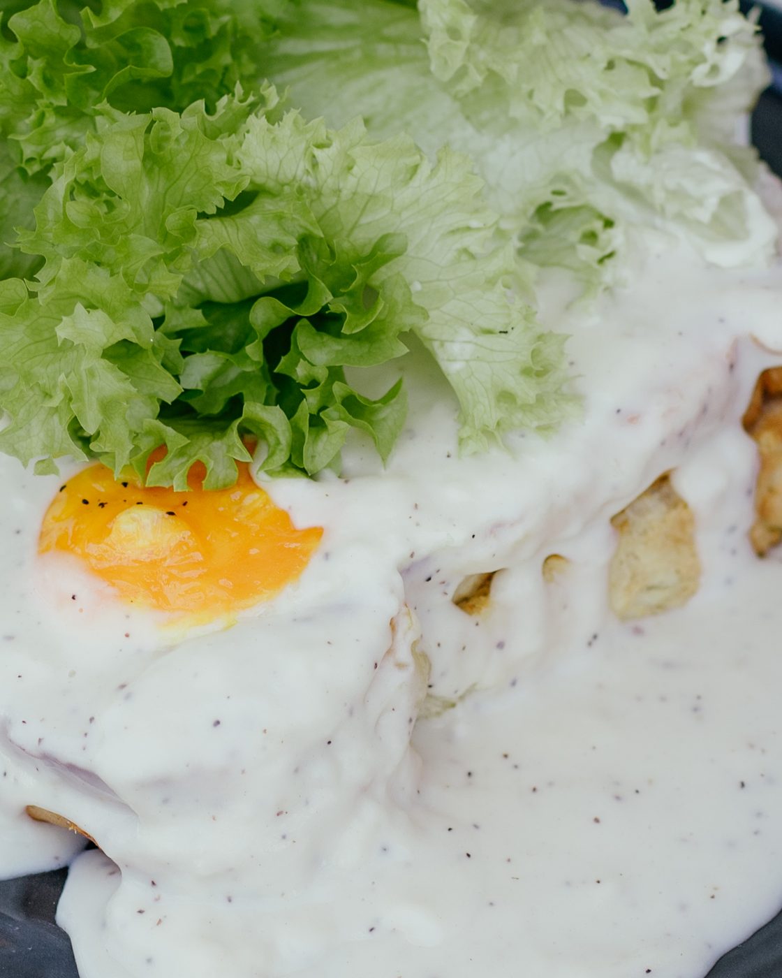 egg yolk detail brunch