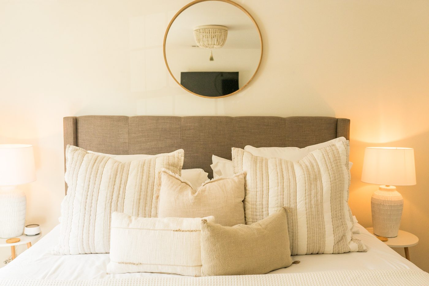bedroom styled airbnb