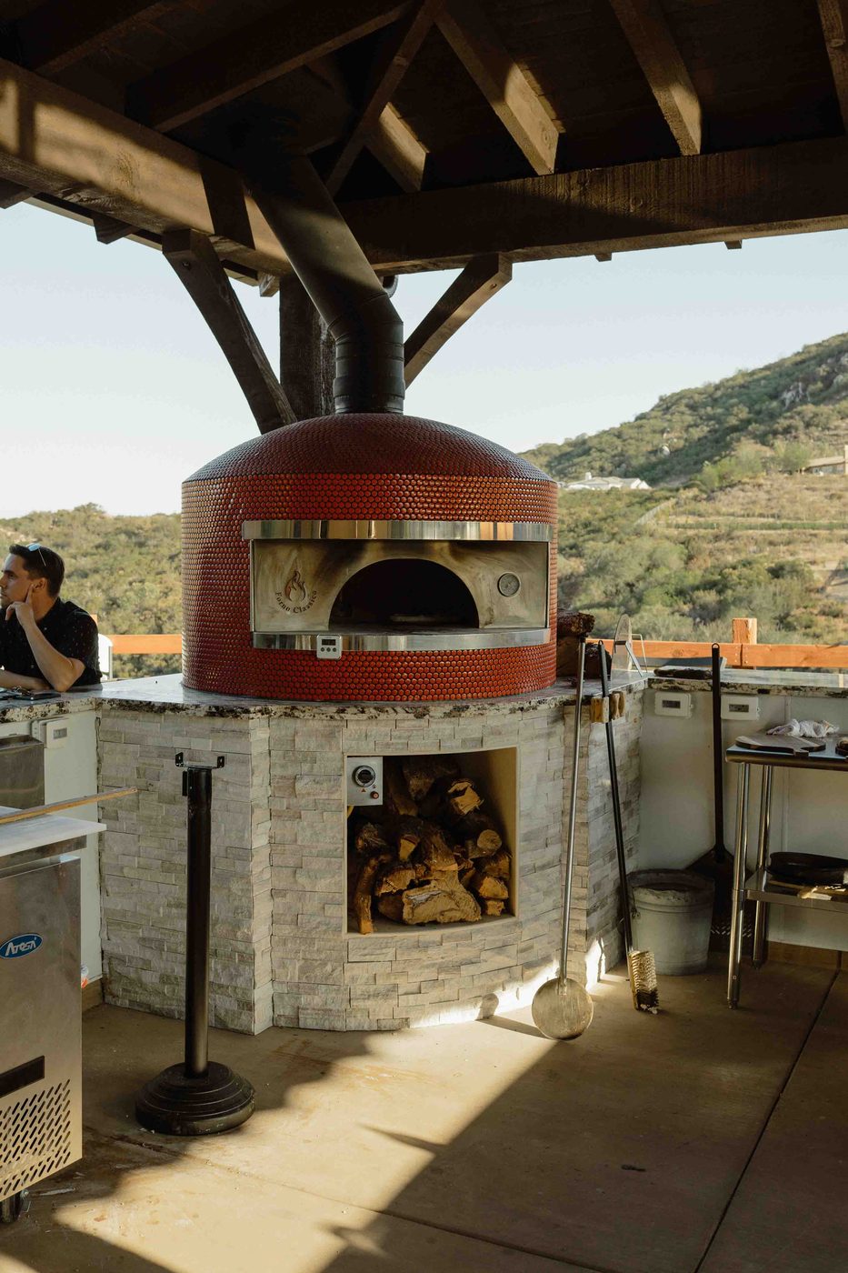 pizza oven pavilion winery